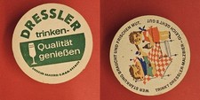 Dressler Bremen grüner Streifen Brauerei Bierdeckel Bier