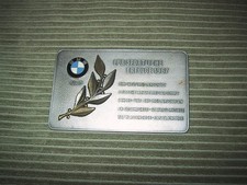 BMW / Glas 1967 Plakette für