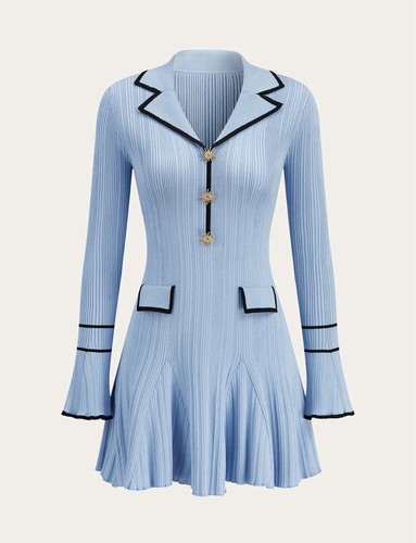 Damen kleid neu blau - kleid,
