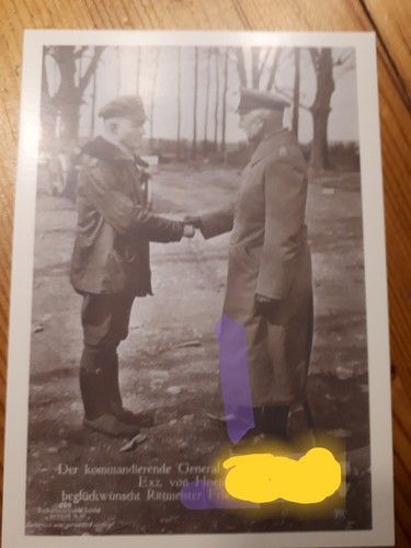 Feldpostkarte rittmeister - feldpostkarte, "rittmeister