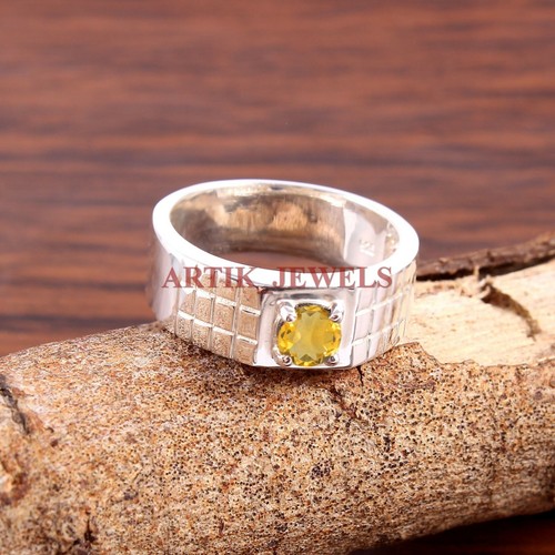Natural citrin edelstein ring - edelstein,