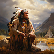 Wandbild Indianer Häuptling