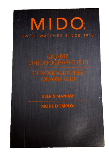 Mido quartz chronographen g10 - quartz,