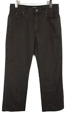 Carlo Colucci x La Vita E Dolce Herrenjeans W33 Straight Fit Zip Fly Brown