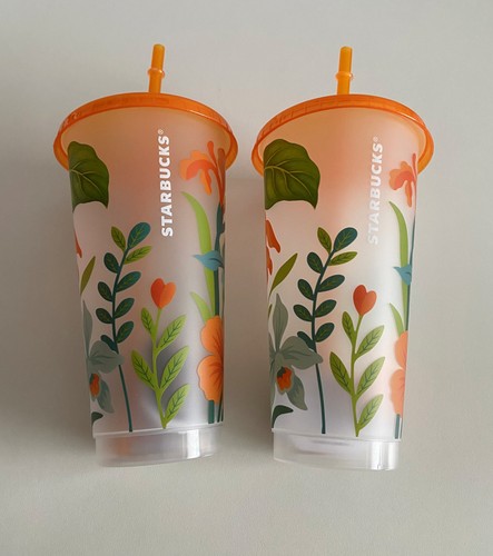 Starbucks florals tumbler - 2,