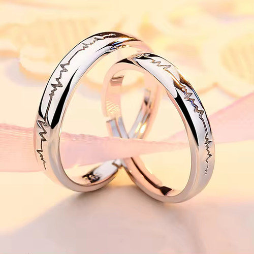Partnerringe herzschlag ring - 2,