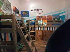 FLEXA Höhle Betttunnel mit Steppdecke "Pirat"