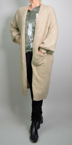 Italy langer strickmantel - langer,