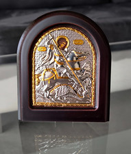 Heiliger Georg Ikone 4,33 Zoll