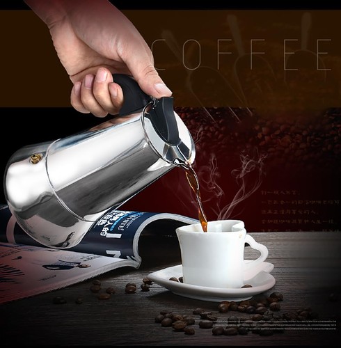 Edelstahl espressokocher - edelstahl,