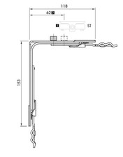 AUBI Eckumlenkung 153x118mm