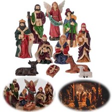 Krippenfiguren Weihnachten 11-teiliges Set Krippe Figuren Weihnachtskrippe Xmas
