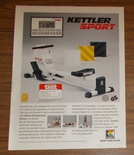 Seltene Werbung KETTLER SPORT Ruder Fitness-Trainer Coach 1993