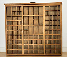 Druckerschublade als Setzkasten, 66 x 61 cm, original, sehr alt, VINTAGE