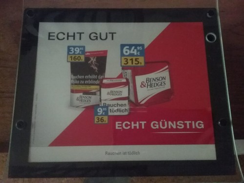 Glas zahlteller benson hedges - zahlteller,
