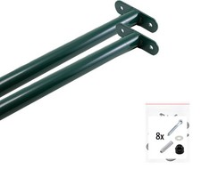 2x Reckstange 125cm Turnstange Turnreck für Spielturm Schaukel Metallreck Grün