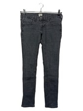 Mustang Jeans Damen Slim Fit Grau W29 L32 Baumwolle Logo Nieten