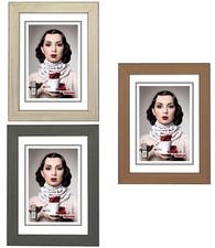 Hama Holz-Rahmen Pesaro 20x30cm mit Passepartout 13x18cm Portrait Bilder-Rahmen