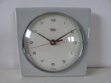 Küchenuhr Keramik Diehl electro grau, 60er Jahre