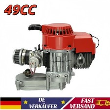 49CC 2-Takt Motor mit Getriebe Vergaser Mini Atv Quad Rot Pocketbike Dirt Bike