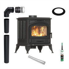 Kaminofen Gusseisen KRATKI K6 ECO Ø 130 6,5 kW