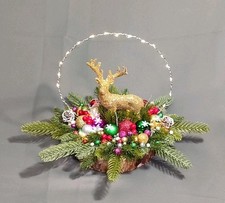 Weihnachtsgesteck mit goldenen - mit,