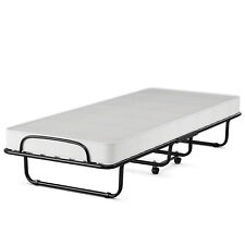 Gästebett Einzelbett mit Matratze Klappbett Faltbett klappbar auf Räder 80x190cm