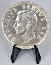 Silver Coin - 5 Shilling 1951 South Africa, Springbok - KGIV #2