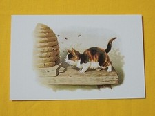 1x Postkarten  kleine Katzen