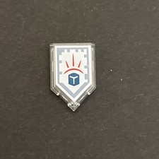 Lego Nexo Knights Power Schild bedruckt Ritter Helm Weiß