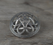 Brosche Silber 925 keltischer Knoten Kalevaka Koru durchbrochen - zeitlos schön 