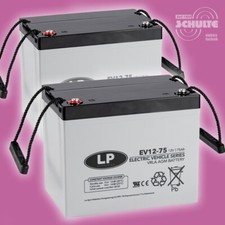 Batterie Satz 2 x 12V 75Ah