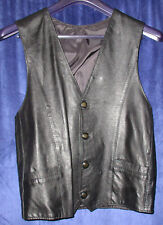 Lederweste Bikerweste Western Weste Schwarz (Größe s)  NEU & ungetragen!?️