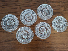 6 Stück Glas Untersetzer mit