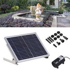 Solar Springbrunnen,1000L/h Teichpumpe Gartenteich Wasserspiel Springbrunnenpump