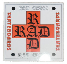 Red Cross Skateboard Sticker