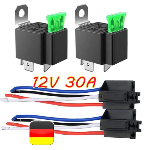 Kfz relais pin 12v - pin, +