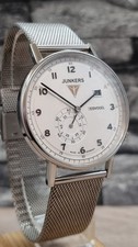 Junkers Eisvogel, 40 mm, Kleine Sekunde, Datum, Milanesearmband, Quarzuhr, 139, 