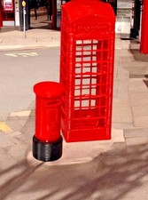 Telefonzelle & Postkasten 1:76