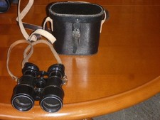 altes Dinstglas Fernglas AJAX  1.WK mit Lederköcher und Riemen