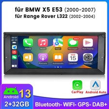 10.25" Android 14 Autoradio CarPlay GPS Navi SWC 2+32G Für BMW X5 E53 M5 3er E39