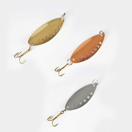 Forellen blinker gelocht - forellen,