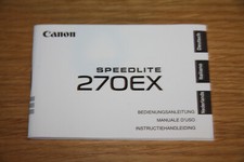 Bedienungsanleitung Canon Speedlite 270EX