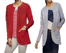 Damen Long Blazer Struktur