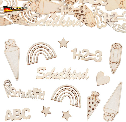 100 stück einschulung deko - einschulung,