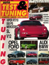 Zeitschrift Auto Test und Tuning Magazin 6. 1993 Viper Mercedes SL Ford Opel