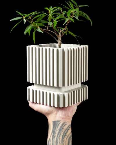 Designer blumentopf druck - designer-blumentopf, 3d-druck