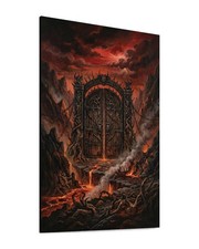 Leinwand Bild Tor Zur Hölle