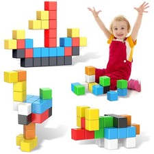 Magnetische Bausteine Magnetbausteine Magnetfliesenspielzeug Montessori