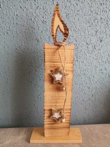 Holz säule kerze - holz-,